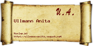 Ullmann Anita névjegykártya